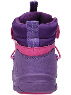 Leren barefootschoenen roze/paars