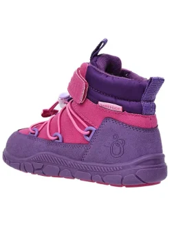 Leren barefootschoenen roze/paars