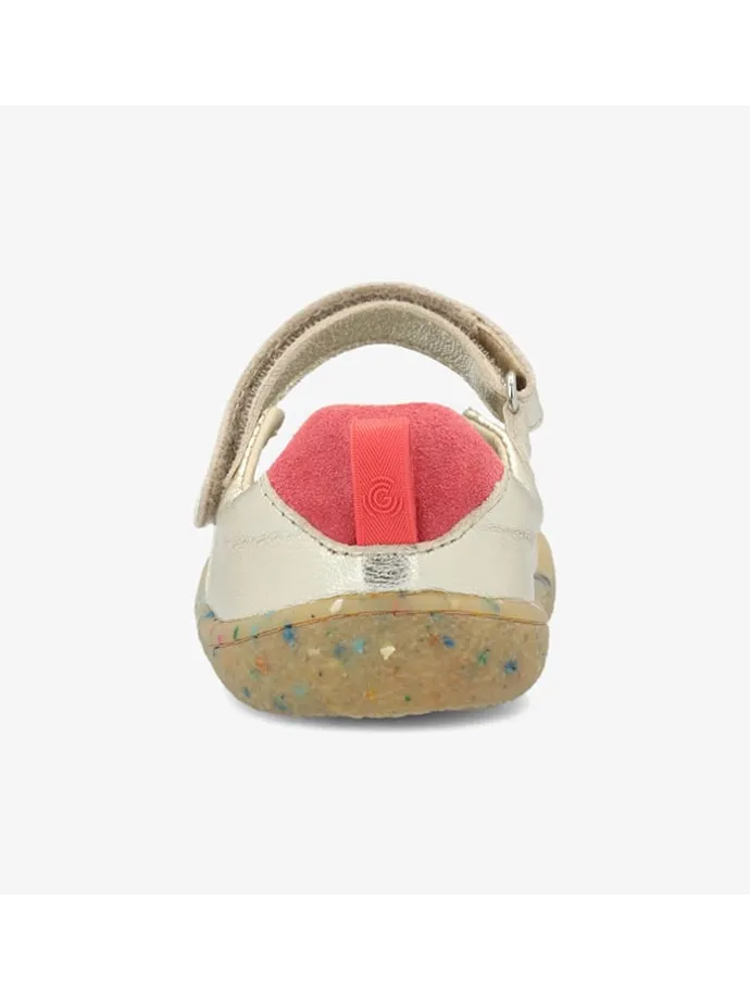 Leren barefootschoenen "Stella" goudkleurig