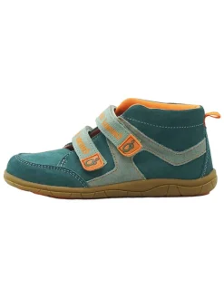 Leren barefootschoenen turquoise