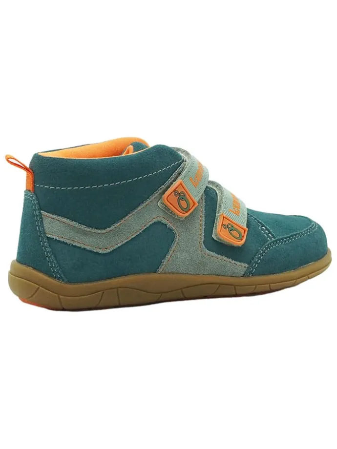 Leren barefootschoenen turquoise