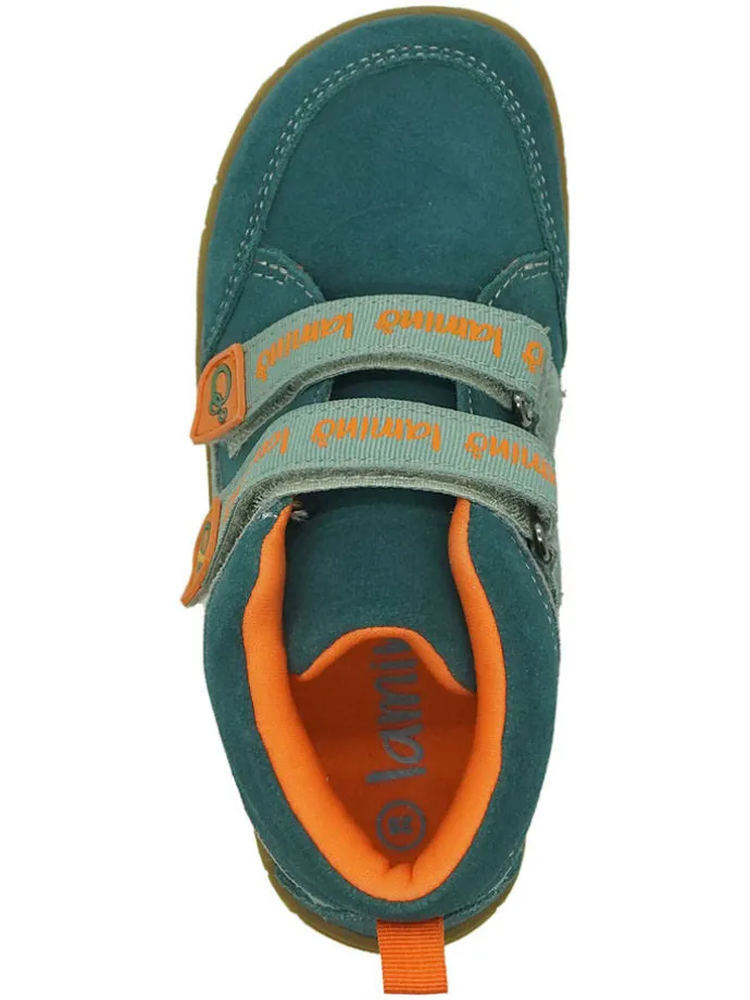 Leren barefootschoenen turquoise