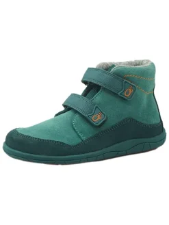 Leren barefootschoenen turquoise