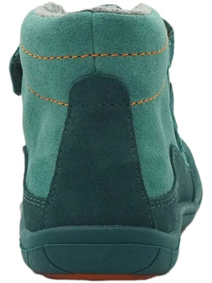 Leren barefootschoenen turquoise