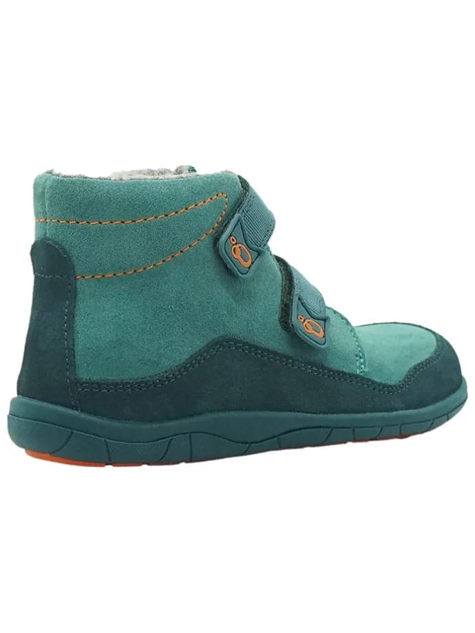 Leren barefootschoenen turquoise
