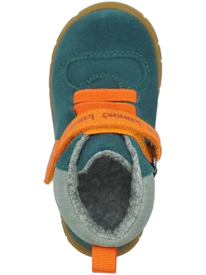 Leren barefootschoenen turquoise