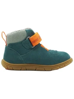 Leren barefootschoenen turquoise