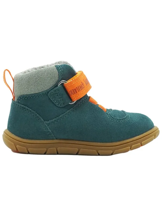 Leren barefootschoenen turquoise