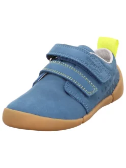 Leren barefootschoenen "Vento" blauw
