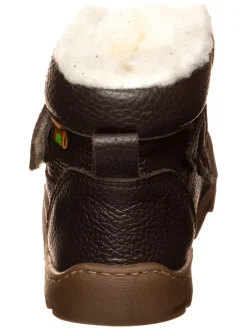Leren barefootwinterboots bruin