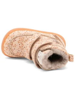 Leren boots beige