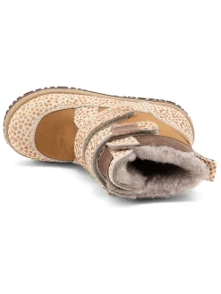 Leren boots beige