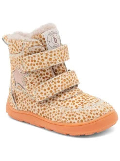 Leren boots beige
