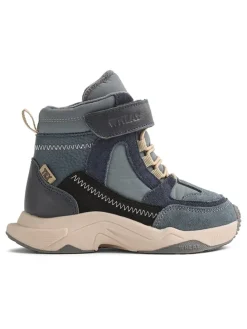 Leren boots blauwgrijs