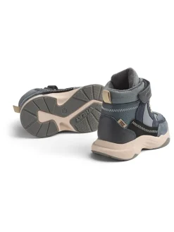 Leren boots blauwgrijs