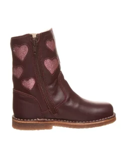 Leren boots bordeaux