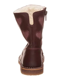 Leren boots bordeaux
