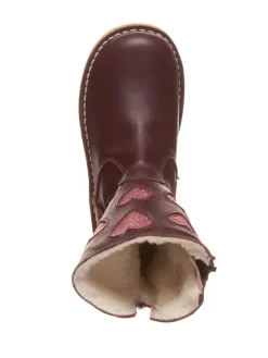 Leren boots bordeaux