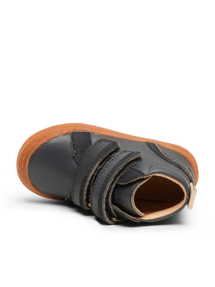 Leren boots "Cuba" donkerblauw