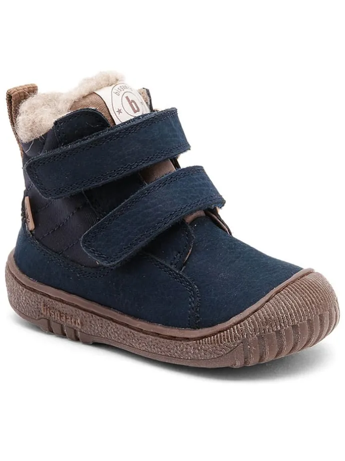 Leren boots donkerblauw