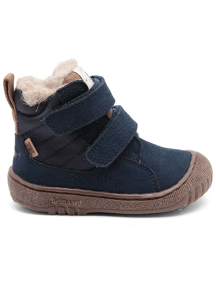 Leren boots donkerblauw