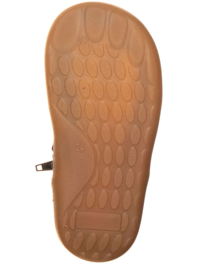 Leren boots donkerblauw