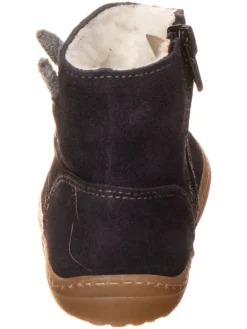 Leren boots donkerblauw