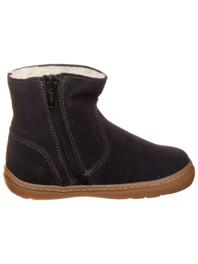 Leren boots donkerblauw