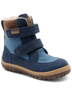 Leren boots donkerblauw