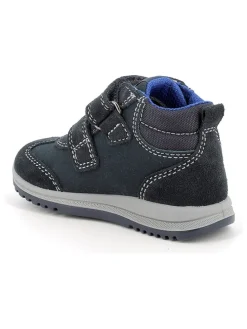 Leren boots donkerblauw