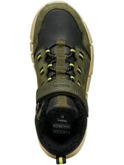 Leren boots "Flexyper" kaki