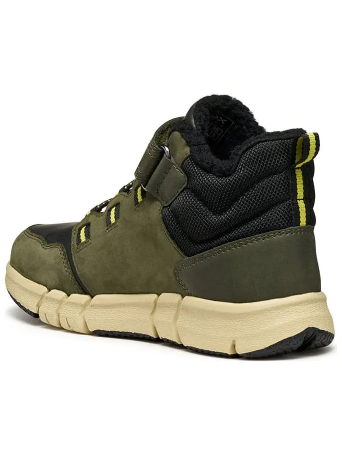 Leren boots "Flexyper" kaki