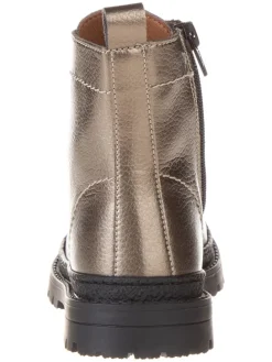 Leren boots goudkleurig