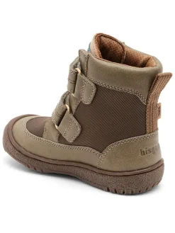 Leren boots kaki