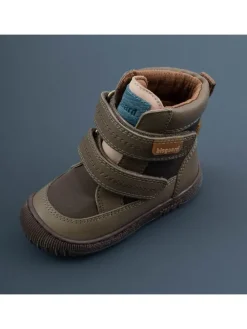 Leren boots kaki