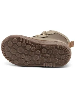 Leren boots kaki