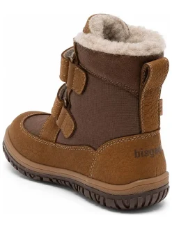 Leren boots kaki