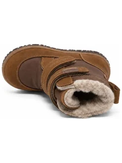 Leren boots kaki