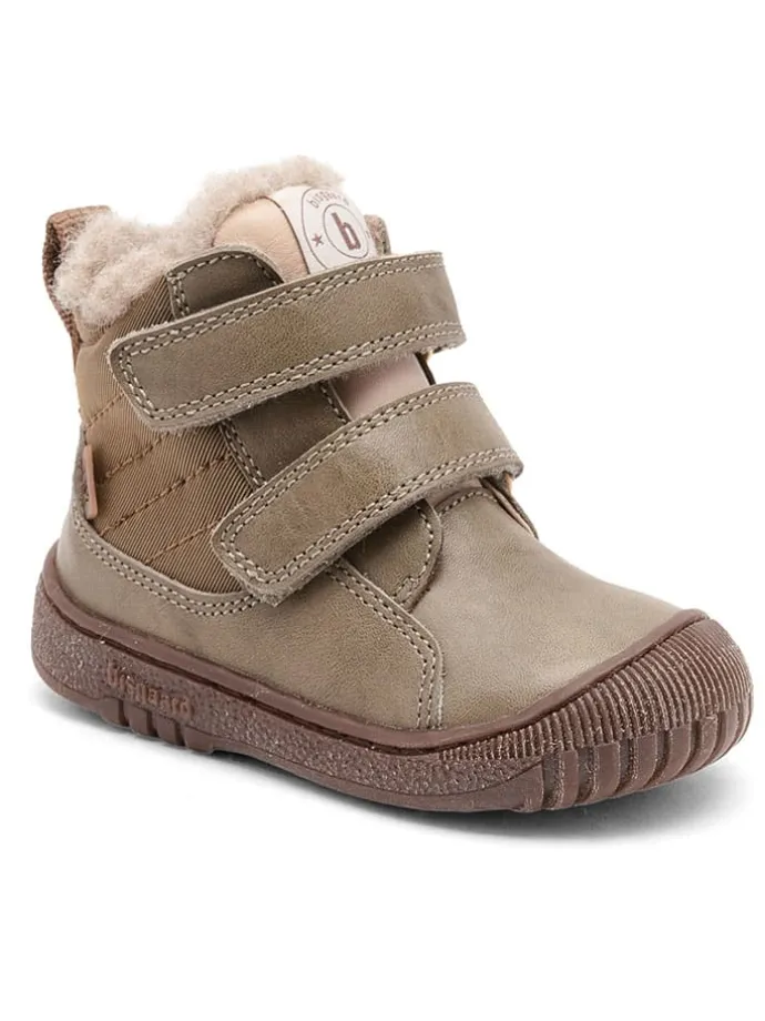 Leren boots kaki
