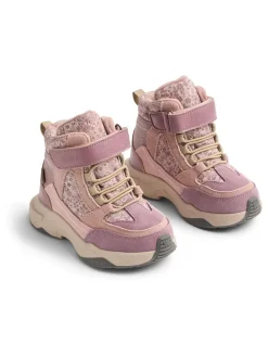 Leren boots lichtroze