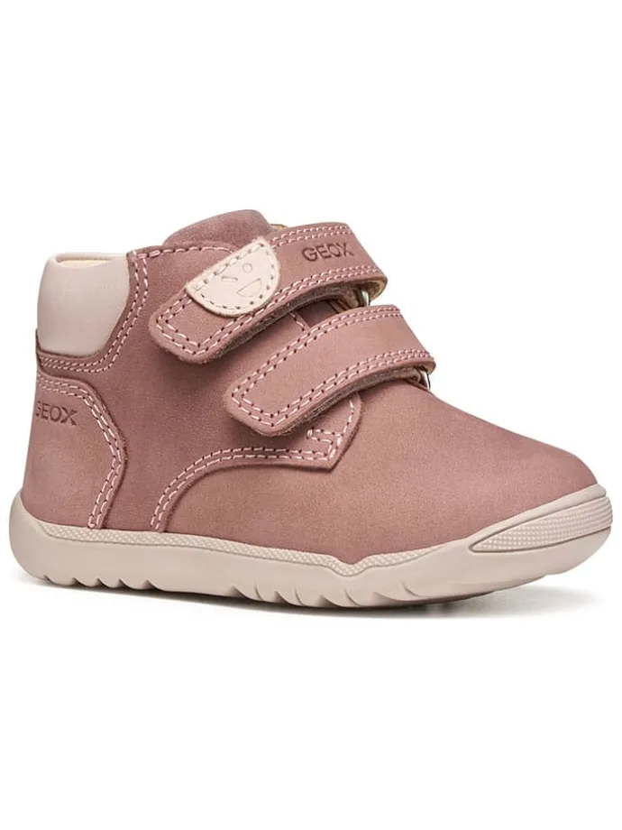 Leren boots "Macchia" lichtroze