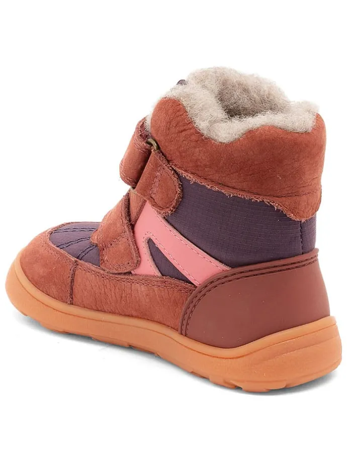 Leren boots paars/rood