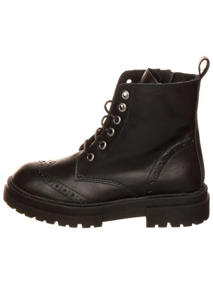 Leren boots zwart
