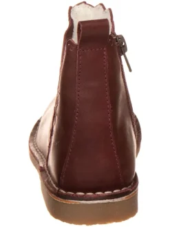 Leren chelseaboots bordeaux
