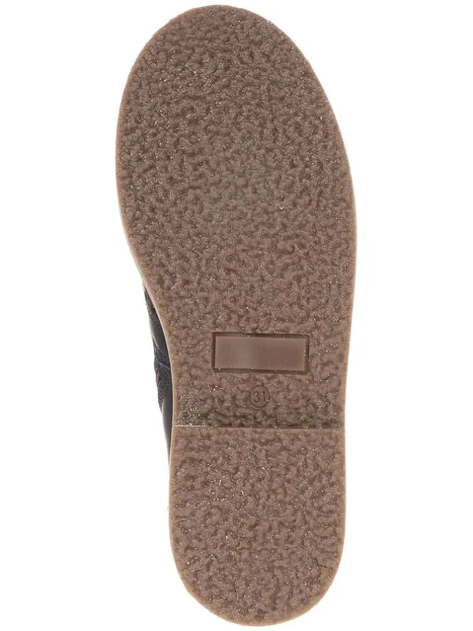Leren chelseaboots donkerblauw