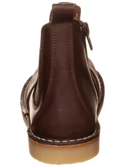 Leren chelseaboots donkerbruin