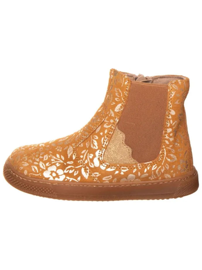 Leren chelseaboots lichtbruin