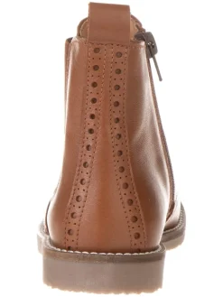 Leren chelseaboots lichtbruin