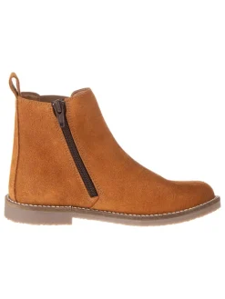 Leren chelseaboots lichtbruin