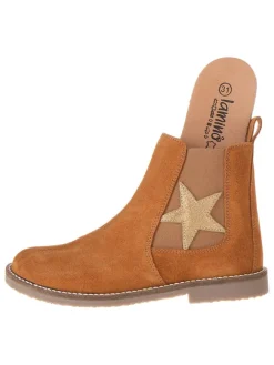 Leren chelseaboots lichtbruin
